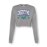College Arch Crop Crew Neck Sweatshirt