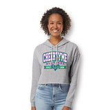 College Arch Cropped Hoodie