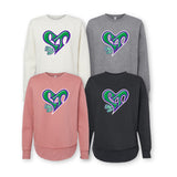 Logo Raw Edge Ladies Sweatshirt