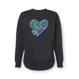 Logo Raw Edge Ladies Sweatshirt