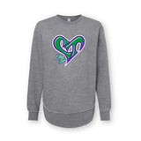 Logo Raw Edge Ladies Sweatshirt