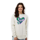 Logo Raw Edge Ladies Sweatshirt