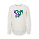 Logo Raw Edge Ladies Sweatshirt